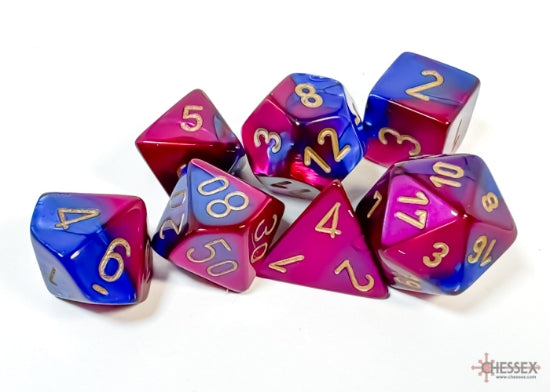 Gemini® Polyhedral Blue-Purple/gold 7-Die Set (Copy)