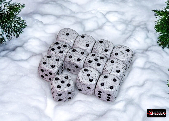 Chessex: 16mm Speckled Artic Camo D6 Set