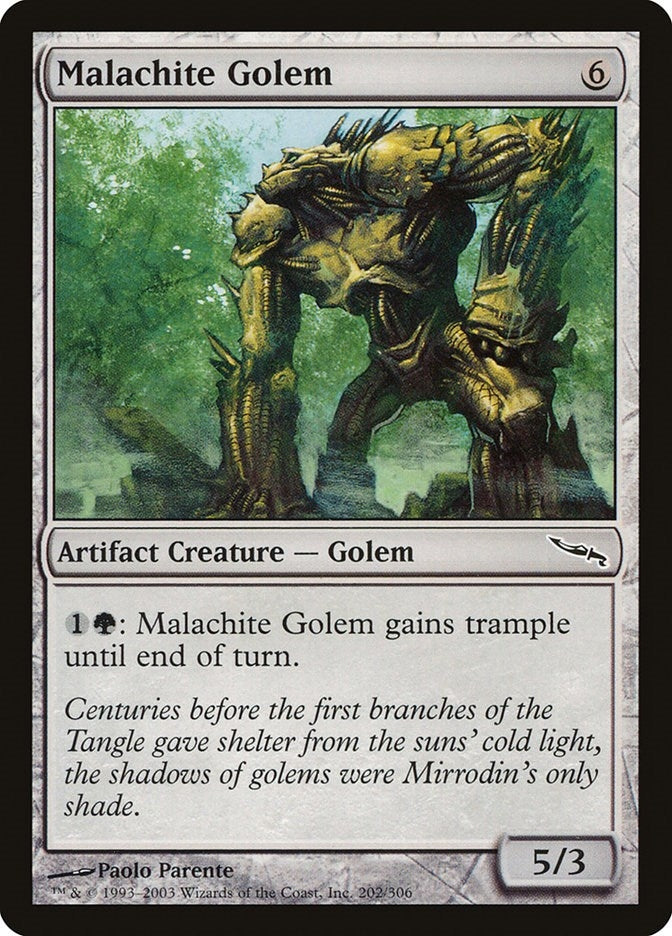Malachite Golem (202) (MRD)