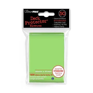 Standard Deck Protectors - Lime Green (50-Pack)