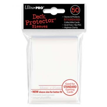 Standard Deck Protectors - White (50-Pack)