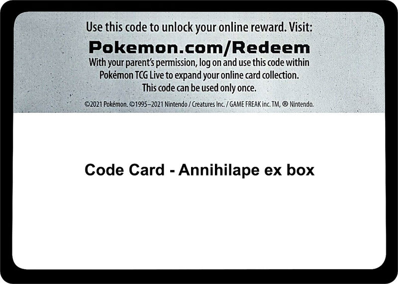 Image for Code Card - Annihilape ex box - Pokemon