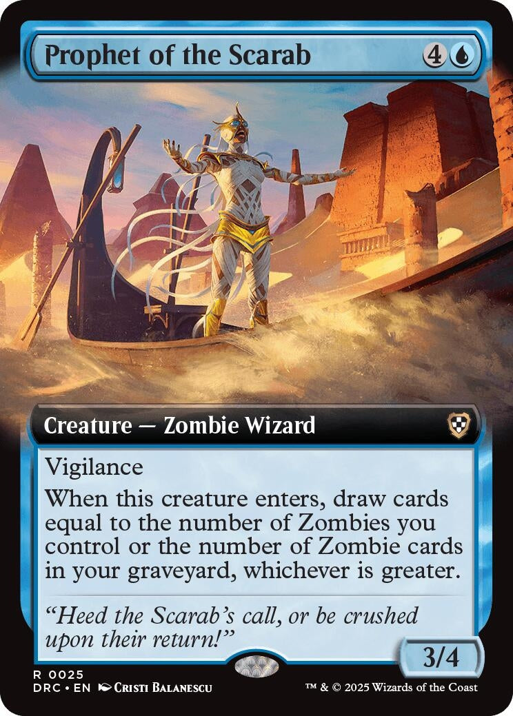 Image for Prophet of the Scarab (Extended Art) (25) - Magic: The Gathering