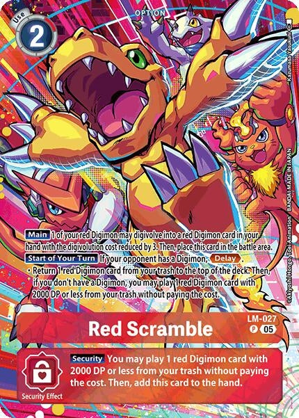 Image for Red Scramble (Alternate Art) (LM-027 P) (ST-20) - Digimon Card Game