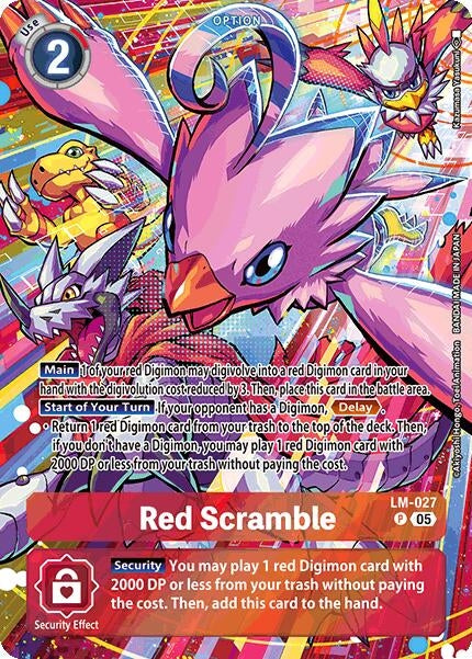 Image for Red Scramble (Alternate Art) (LM-027 P) (ST-21) - Digimon Card Game