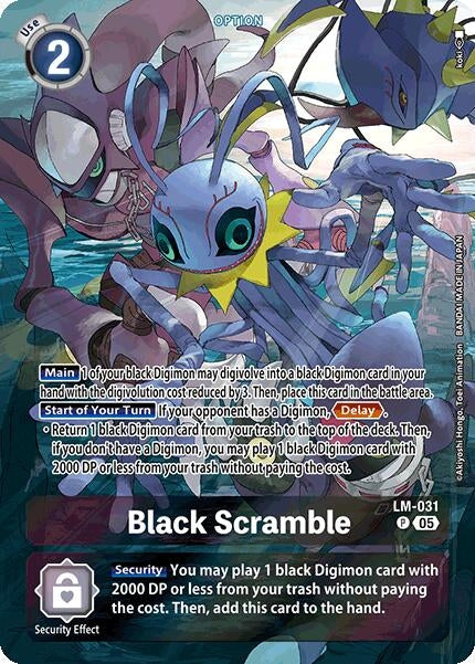 Image for Black Scramble (Alternate Art) (LM-031 P) (ST-20) - Digimon Card Game