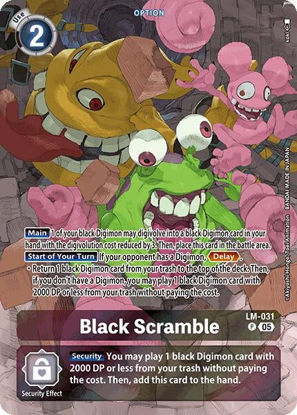 Image for Black Scramble (Alternate Art) (LM-031 P) (ST-21) - Digimon Card Game