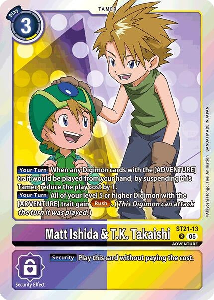 Image for Matt Ishida & T.K. Takaishi (ST21-13 R) (ST-21) - Digimon Card Game