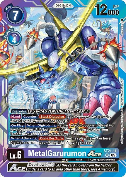 Image for MetalGarurumon ACE (ST21-11 SR) (ST-21) - Digimon Card Game