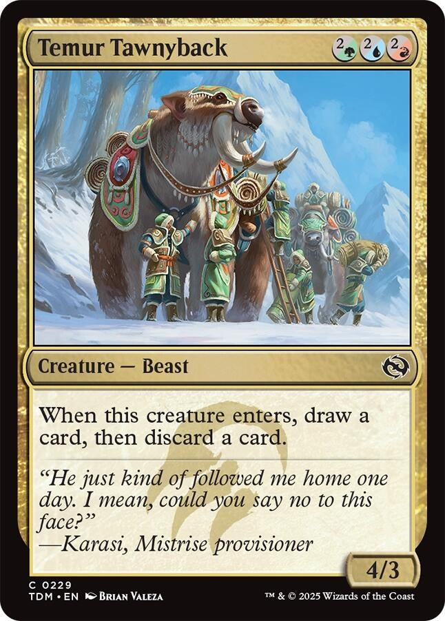 Image for Temur Tawnyback (229) (TDM) - Magic: The Gathering