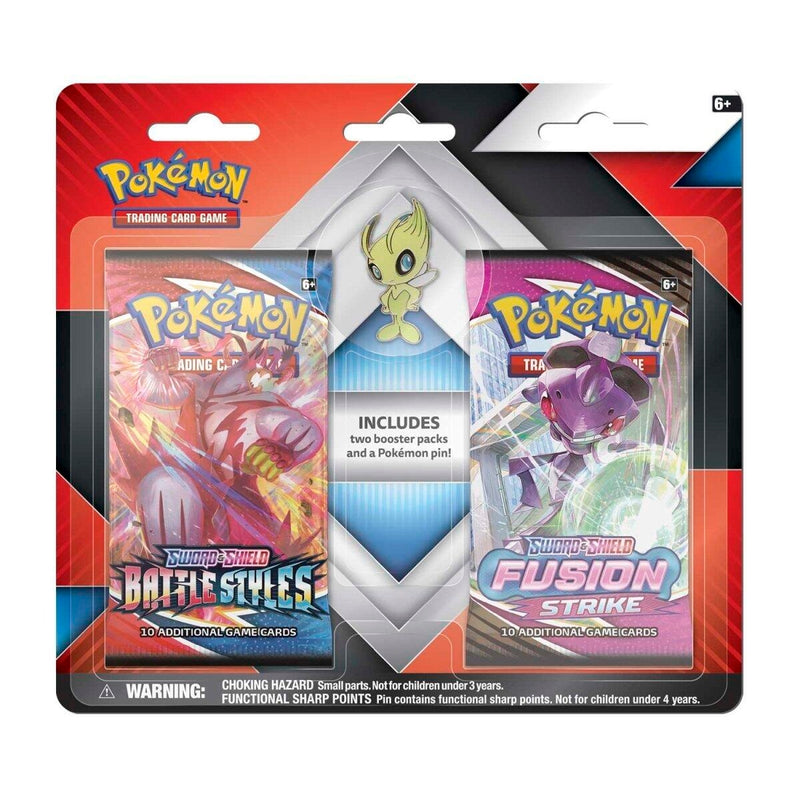 Image for 2 Booster Packs & Celebi Collector's Pin - Pokemon