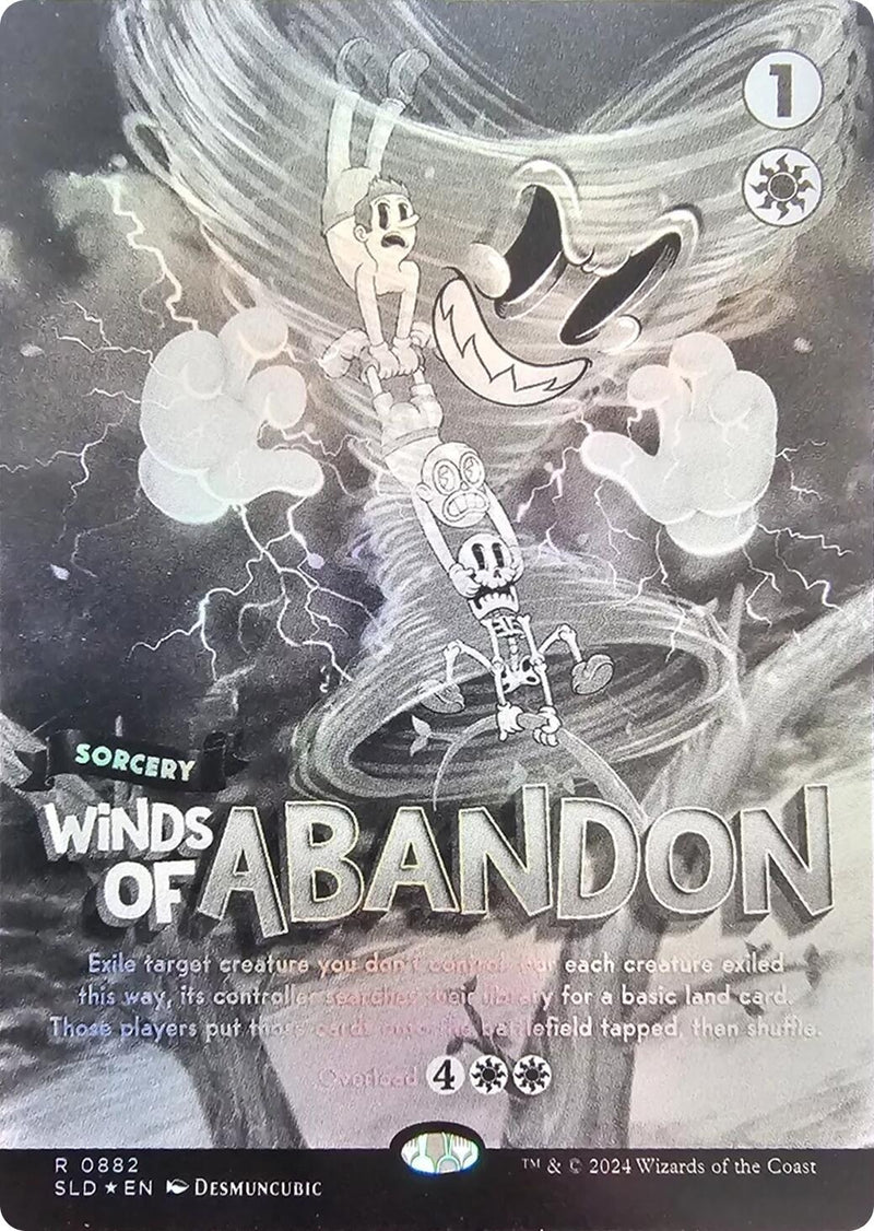 Image for Winds of Abandon (Black & White Foil) (882) (SLD) - Magic: The Gathering