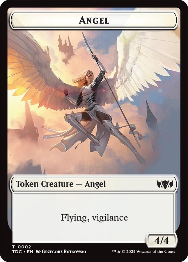 Image for Angel // Spirit Double-Sided Token (2 // 6) - Magic: The Gathering