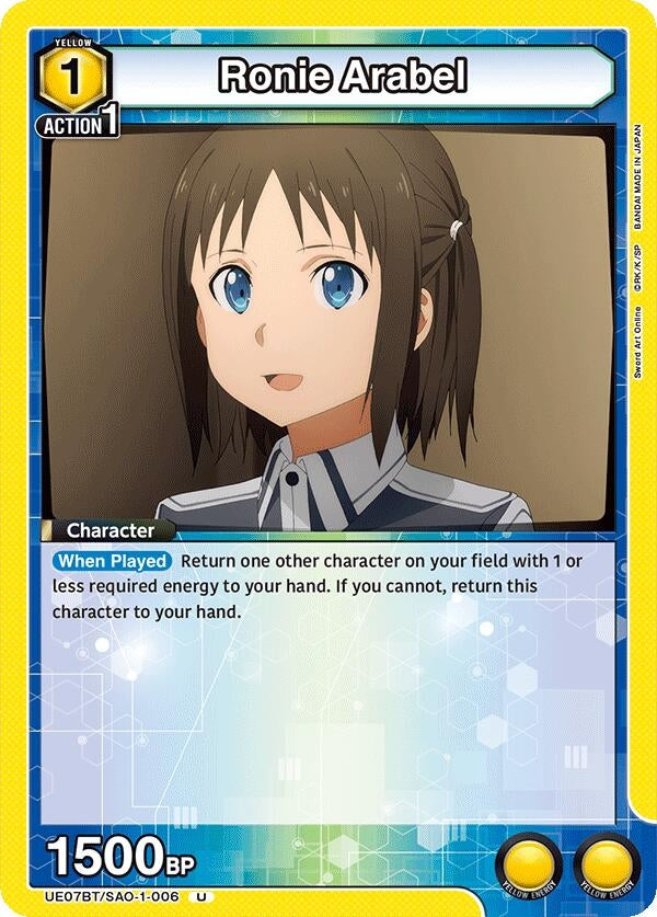 Image for Ronie Arabel (UE07BT/SAO-1-006) (UE07BT) - Union Arena