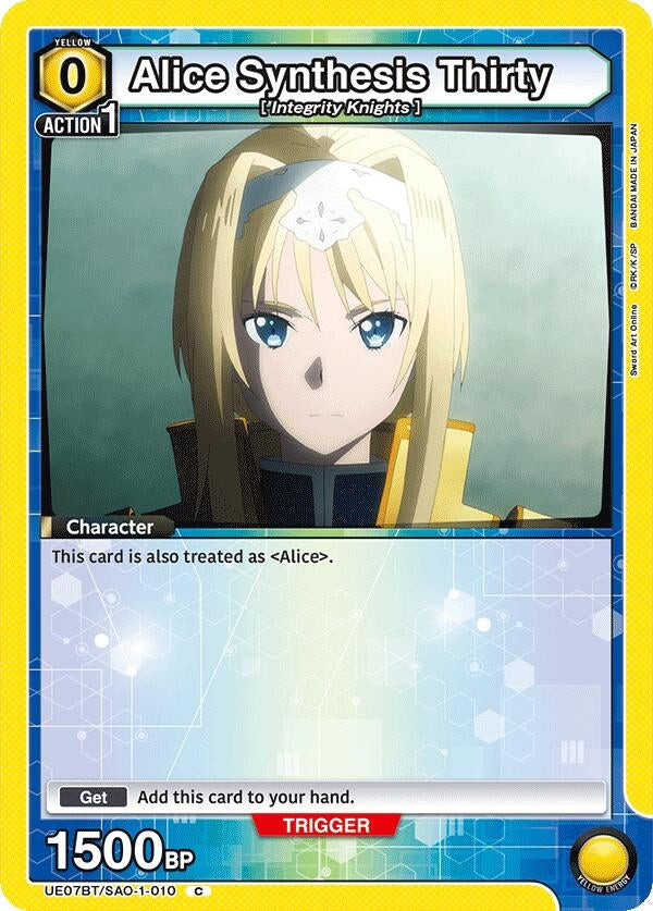 Image for Alice Synthesis Thirty (010) (UE07BT/SAO-1-010) (UE07BT) - Union Arena
