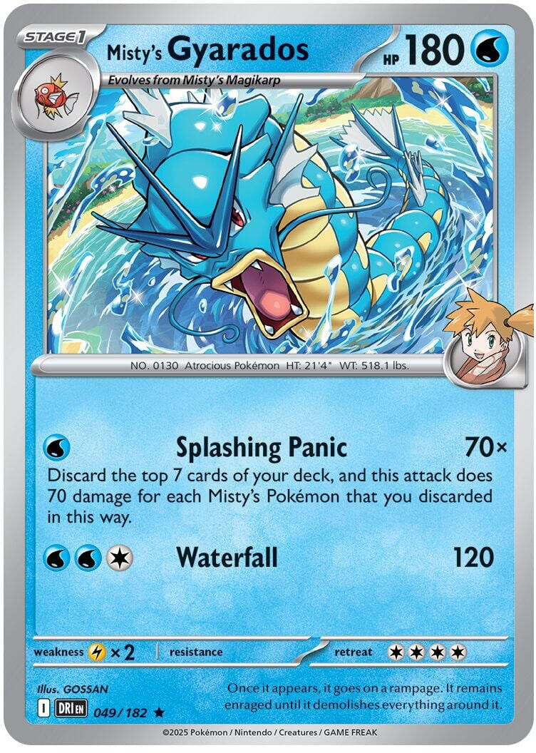 Image for Misty's Gyarados (049/182) (DRI) - Pokemon