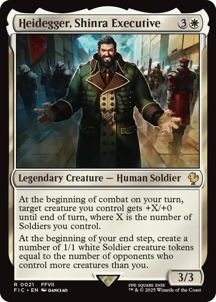 Image for Heidegger, Shinra Executive (21) - Magic: The Gathering