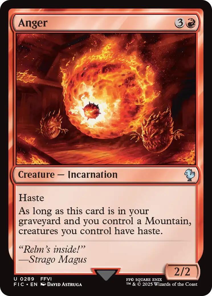 Image for Anger (289) - Magic: The Gathering