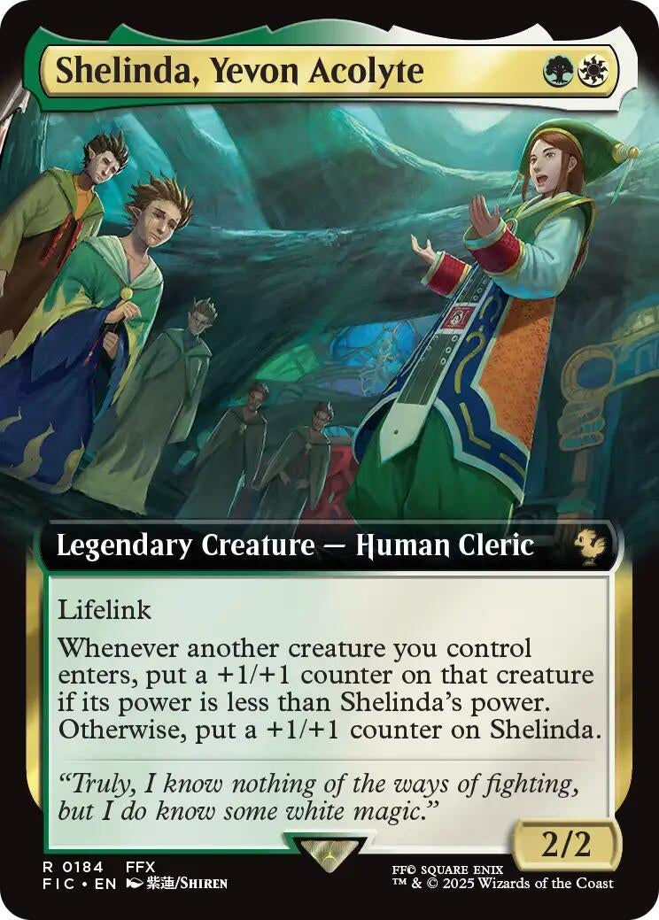Shelinda, Yevon Acolyte (Extended Art) (184) (FIC)