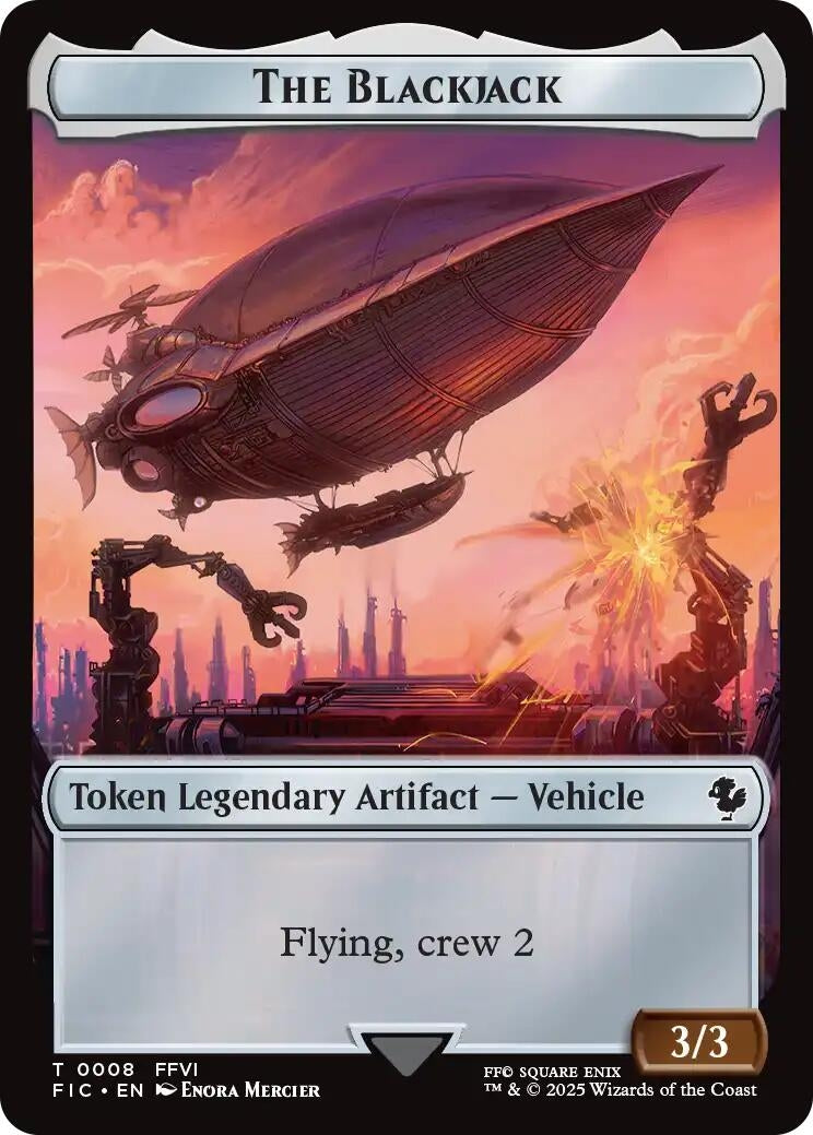 Image for The Blackjack // The Monarch Double-Sided Token (Surge Foil) (8 // 11) - Magic: The Gathering