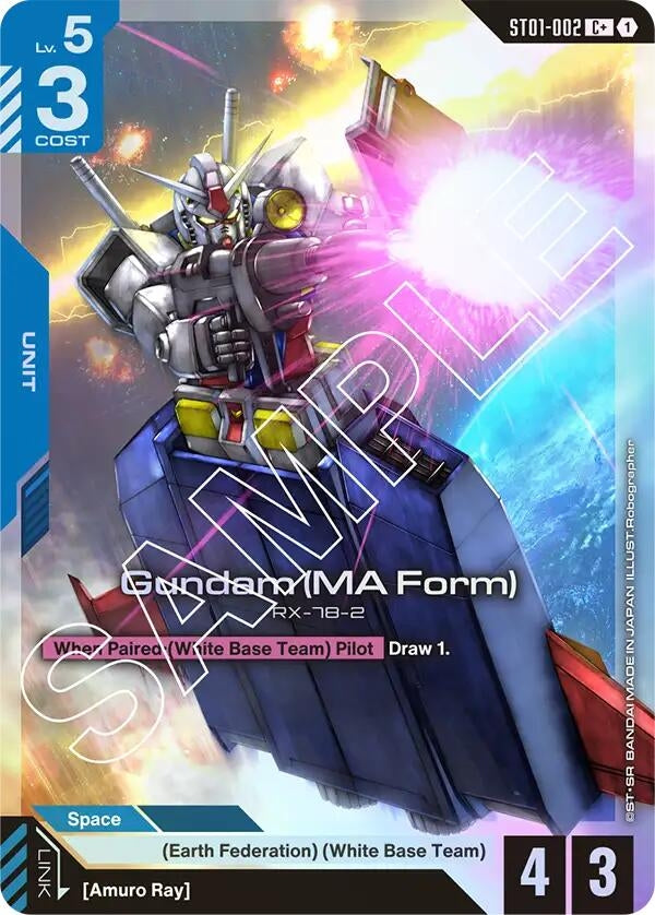 Gundam (MA Form) (C+) (ST01-002) (ST01)