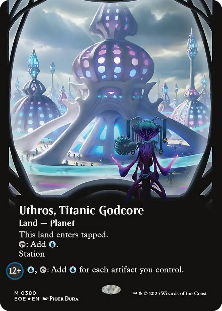 Uthros, Titanic Godcore (Borderless) (Galaxy Foil) (380) (EOE)