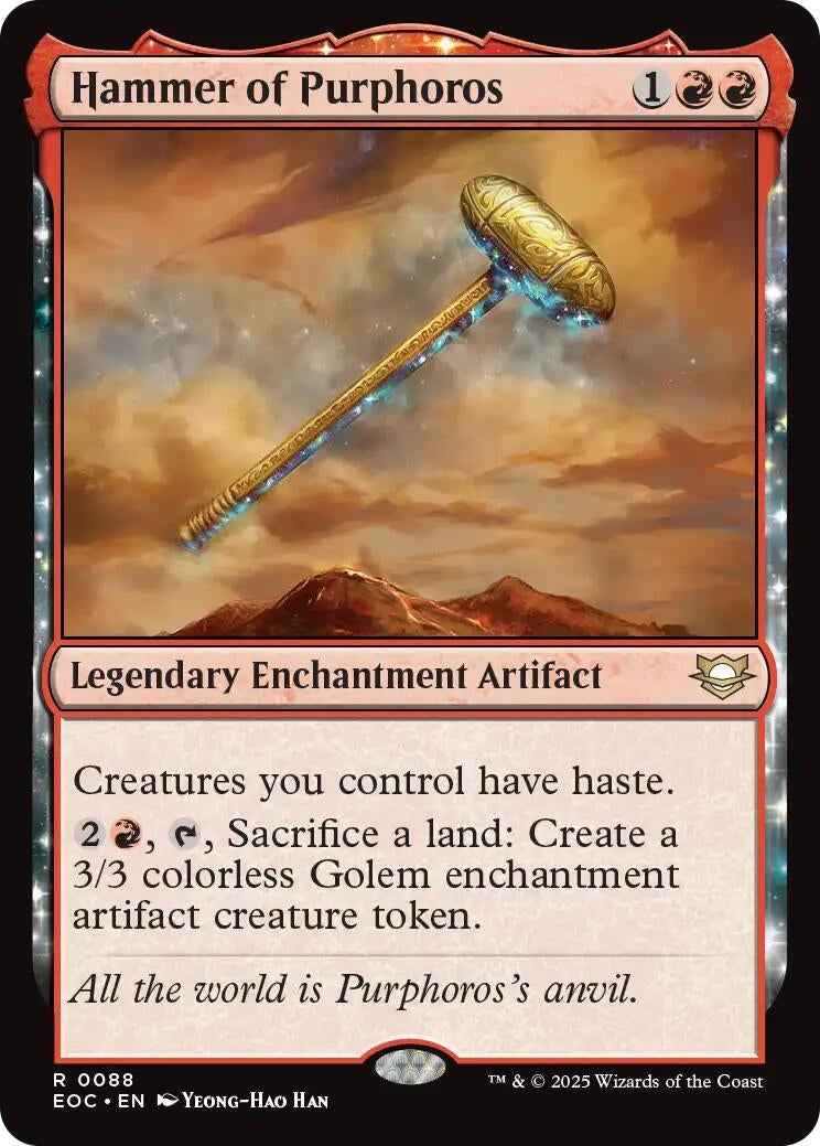 Image for Hammer of Purphoros (88) - Magic: The Gathering
