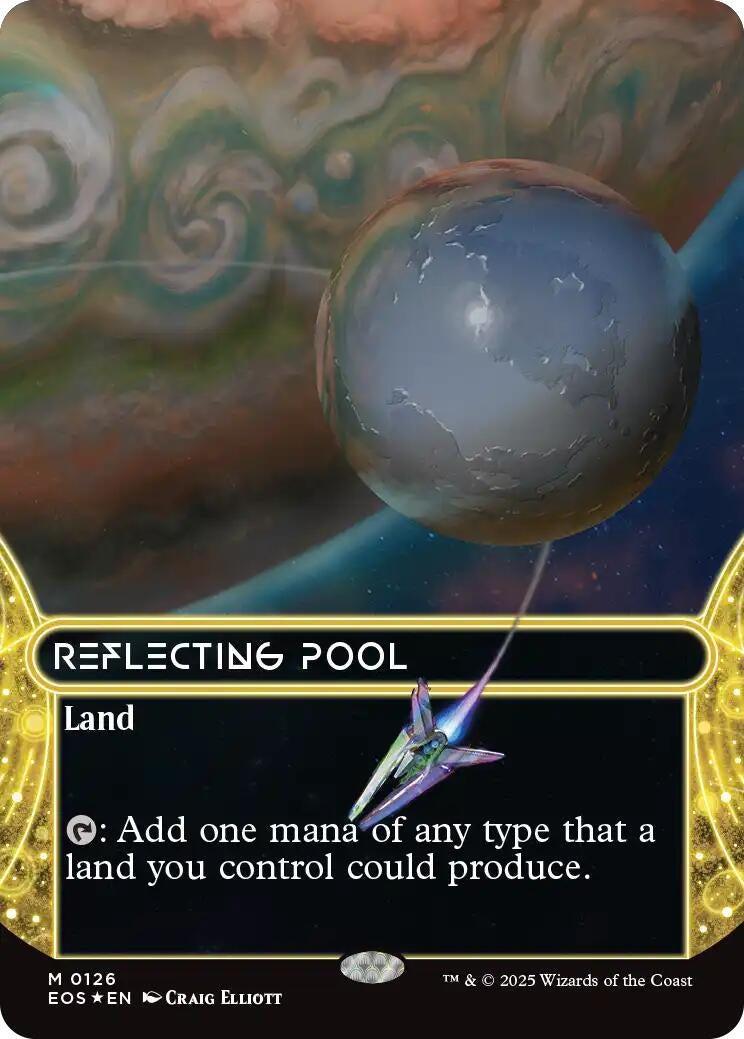Image for Reflecting Pool (0126) (Borderless) (Galaxy Foil) (126) - Magic: The Gathering