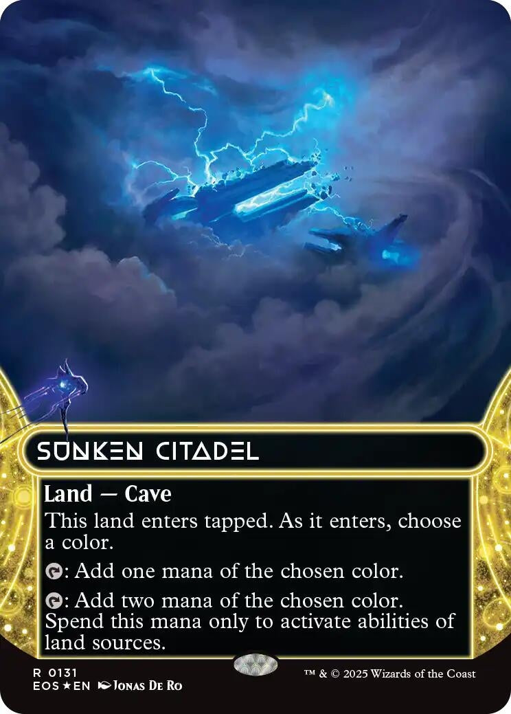 Sunken Citadel (0131) (Borderless) (Galaxy Foil) (131) (EOS)