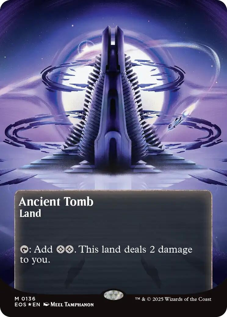 Image for Ancient Tomb (0136) (Borderless) (Galaxy Foil) (136) - Magic: The Gathering