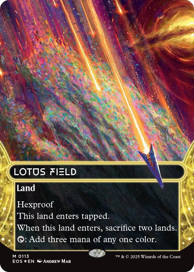 Image for Lotus Field (0113) (Borderless) (Galaxy Foil) (113) - Magic: The Gathering