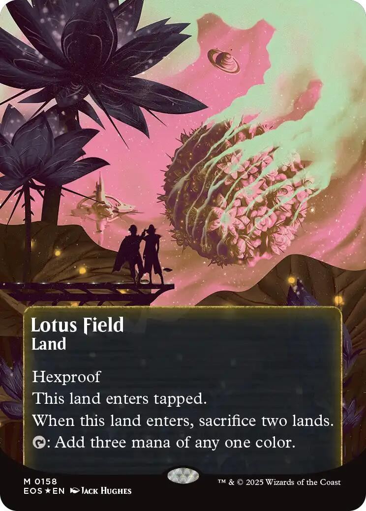Image for Lotus Field (0158) (Borderless) (Galaxy Foil) (158) - Magic: The Gathering