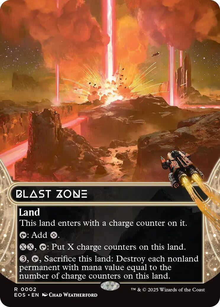 Image for Blast Zone (0002) (Borderless) (2) - Magic: The Gathering