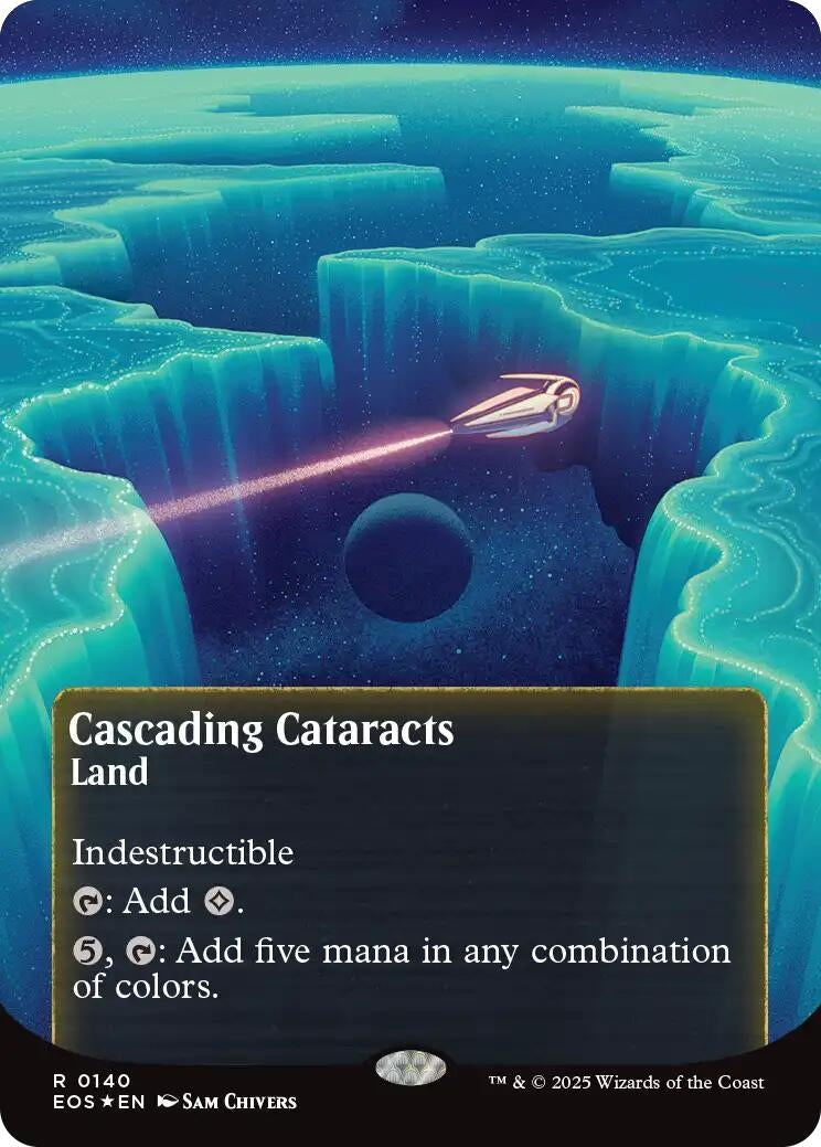 Cascading Cataracts (0140) (Borderless) (Galaxy Foil) (140) (EOS)