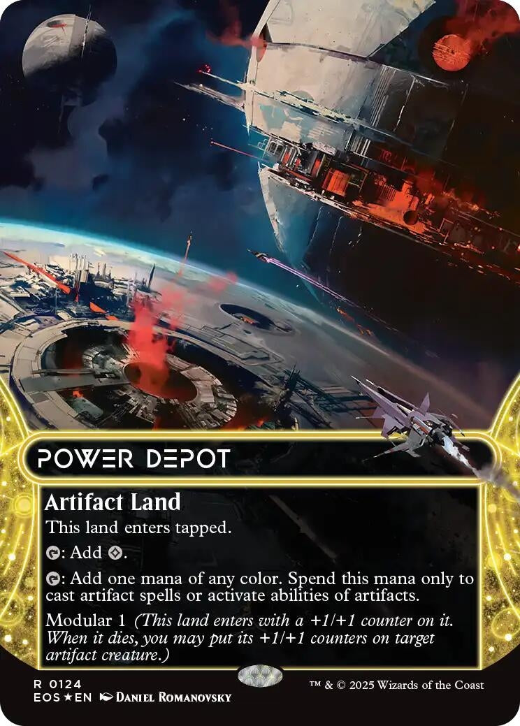 Image for Power Depot (0124) (Borderless) (Galaxy Foil) (124) - Magic: The Gathering