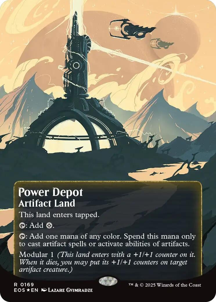Image for Power Depot (0169) (Borderless) (Galaxy Foil) (169) - Magic: The Gathering