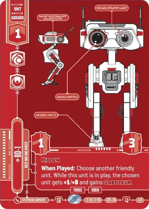 Image for BD-1 - Beep Boo Boo Bweep (4/6) (CE2025) - Star Wars: Unlimited