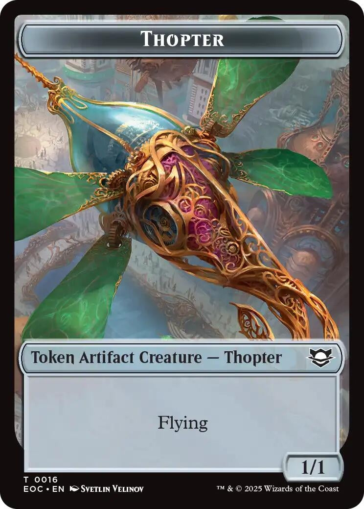 Image for Thopter // Beast (0006) Double-Sided Token (16 // 6) - Magic: The Gathering