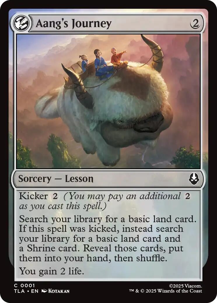 Image for Aang's Journey (1) (TLA) - Magic: The Gathering