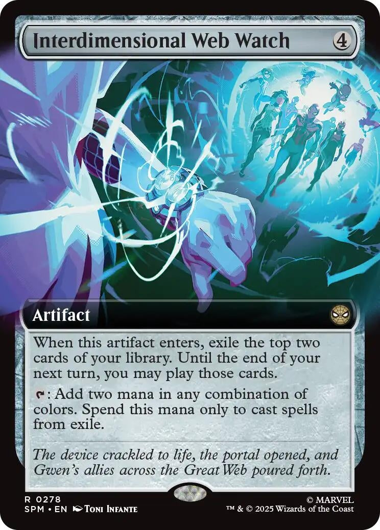 Image for Interdimensional Web Watch (Extended Art) (278) (SPM) - Magic: The Gathering