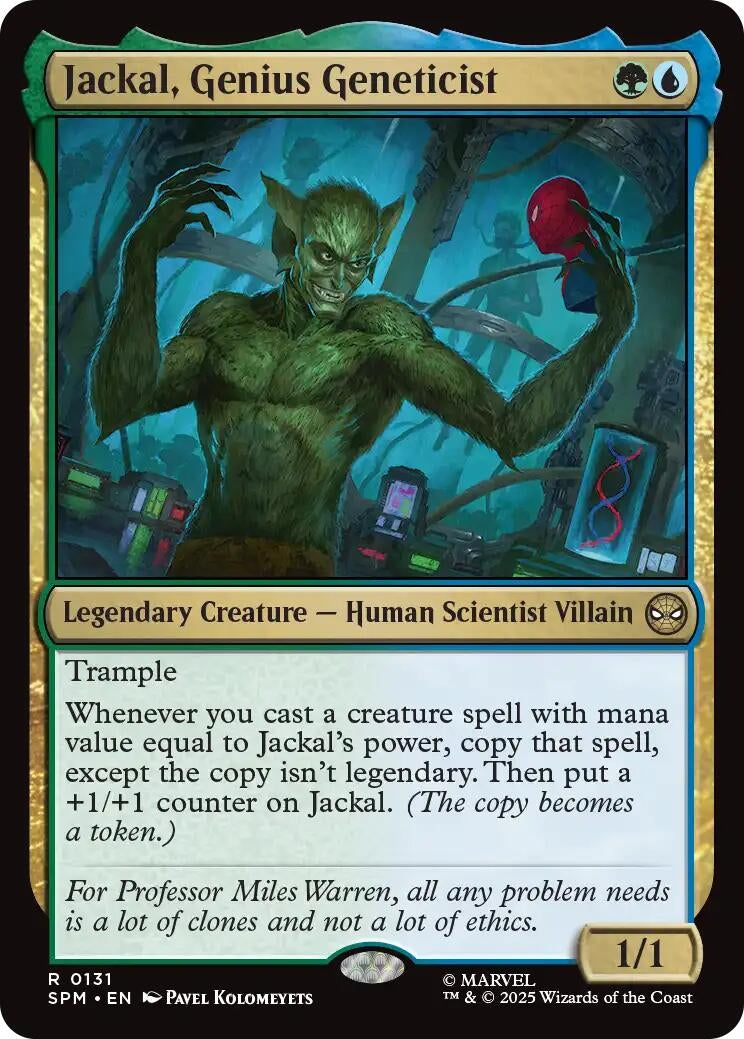 Jackal, Genius Geneticist (131) (SPM)