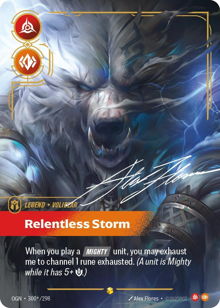 Image for Volibear - Relentless Storm (Alternate Art) (300*/298) (OGN) - Riftbound: League of Legends Trading Card Game