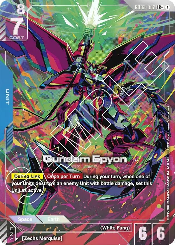 Image for Gundam Epyon (LR+) (GD02-002) - Gundam Card Game