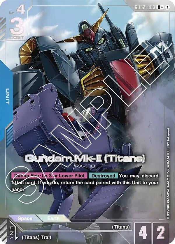 Image for Gundam Mk-II (Titans) (R+) (GD02-003) - Gundam Card Game