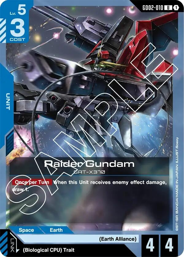 Image for Raider Gundam (GD02-010) - Gundam Card Game