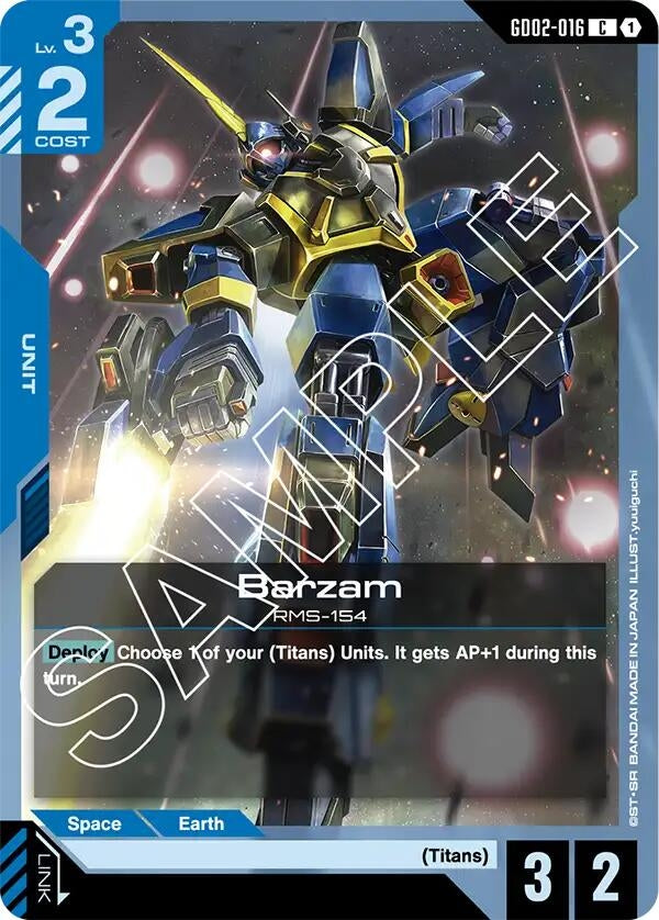 Image for Barzam (GD02-016) - Gundam Card Game