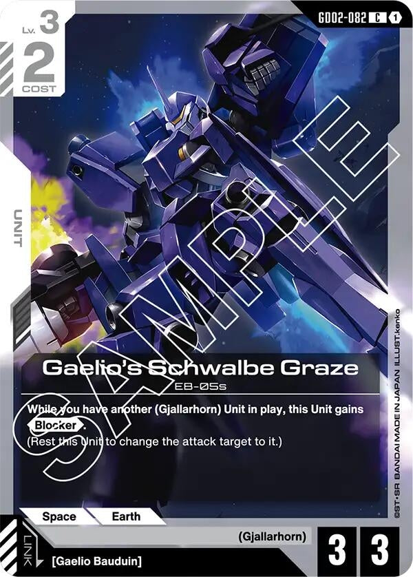 Image for Gaelio's Schwalbe Graze (GD02-082) - Gundam Card Game
