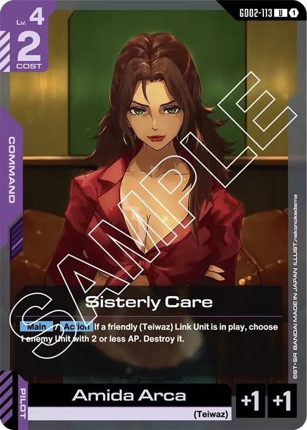 Image for Sisterly Care (GD02-113) - Gundam Card Game