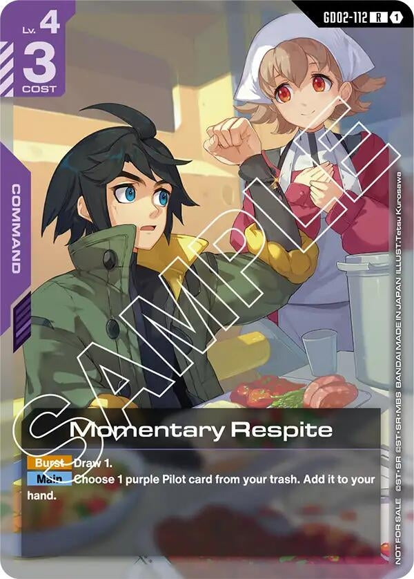 Momentary Respite (Store Tournament Participant Pack 02) (GD02-112) (GCG-PR)