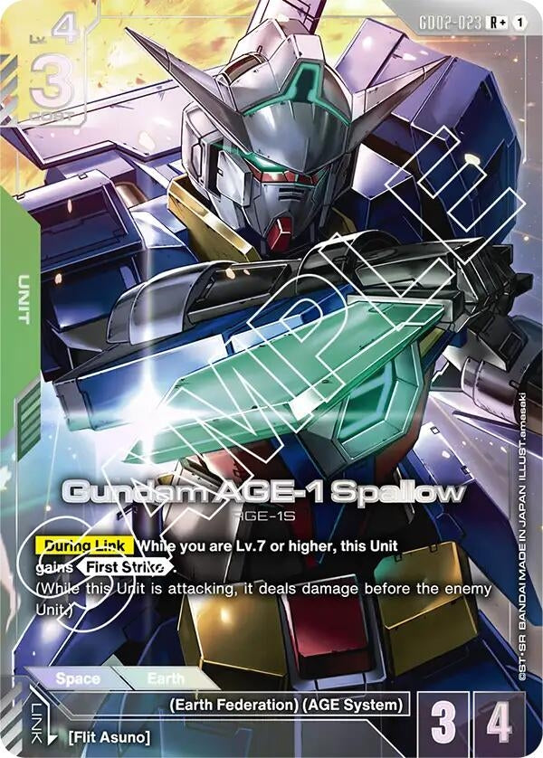Image for Gundam AGE-1 Spallow (R+) (GD02-023) - Gundam Card Game